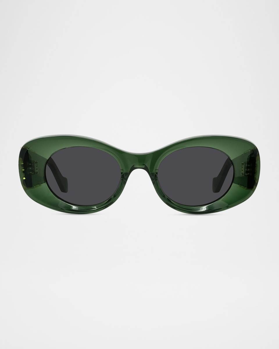 Anagram Oval Acetate Sunglasses